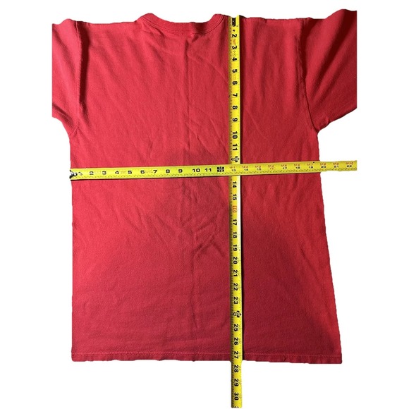 Vintage 1980s Champion Logo T Shirt Made In USA Single Stitch Red - Picture 4 of 4